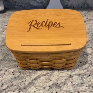 Longaberger Recipe Box